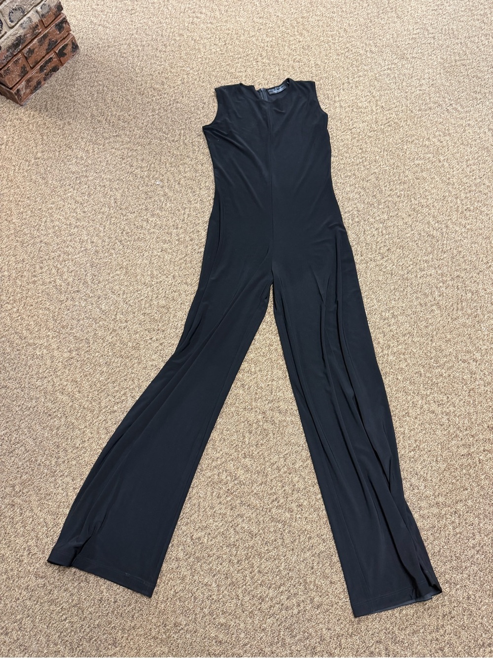 Norma Kamali Black Sleeveless Wide-Leg Jumpsuit